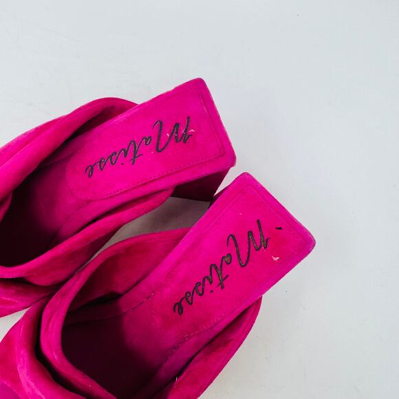 Matisse Dawson Women’s Size 7M Hot Pink Suede Block Heel Sandals - Picture 3 of 13